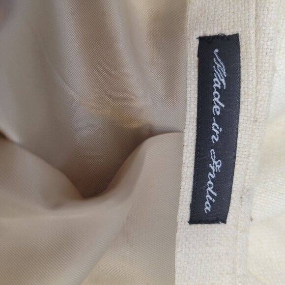 Bernhard Altmann Mens Beige Silk Blazer Size 42L Two Button - Picture 8 of 12